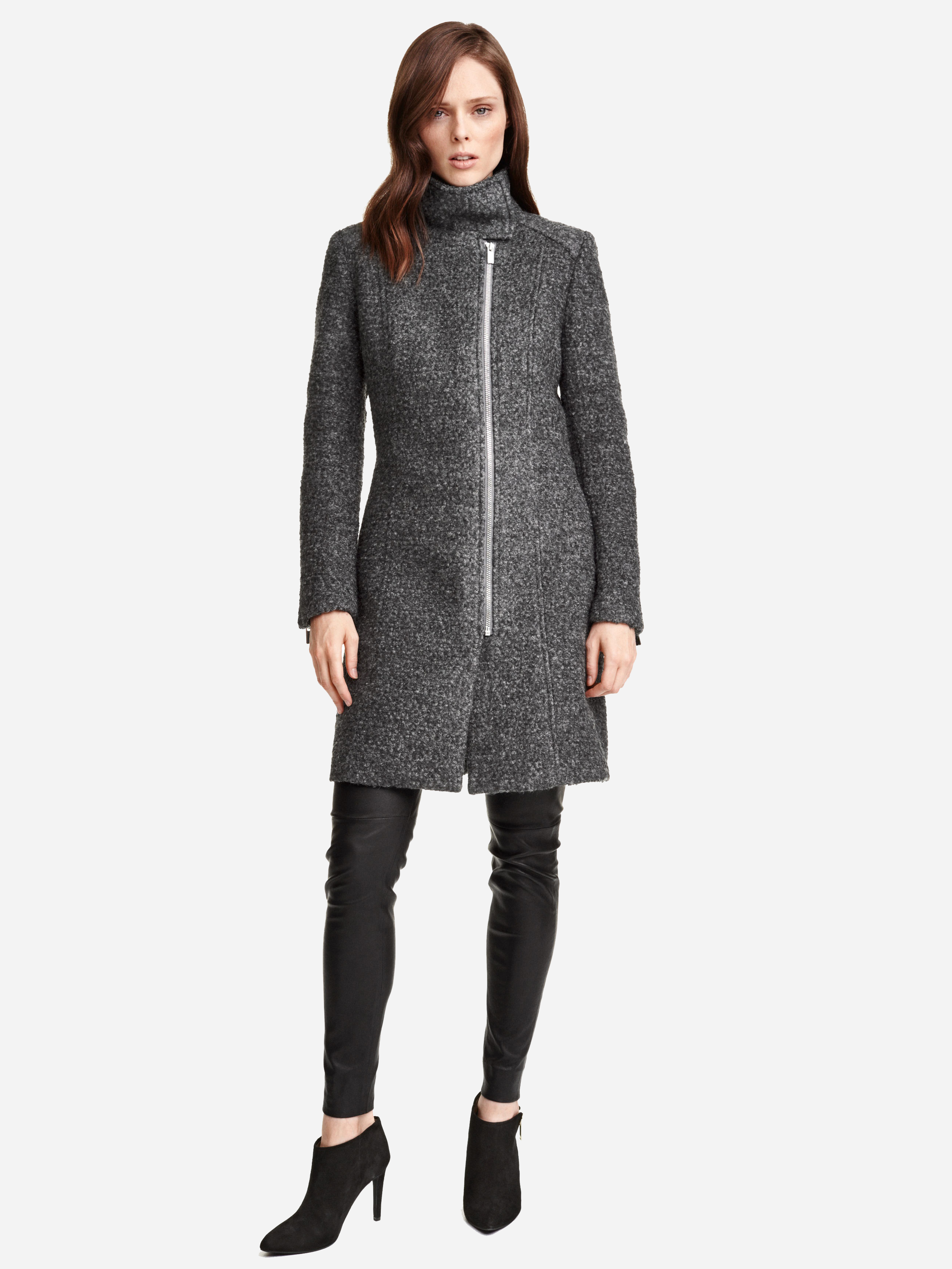 

Пальто H&M 3162292-z 34 Темно-серое