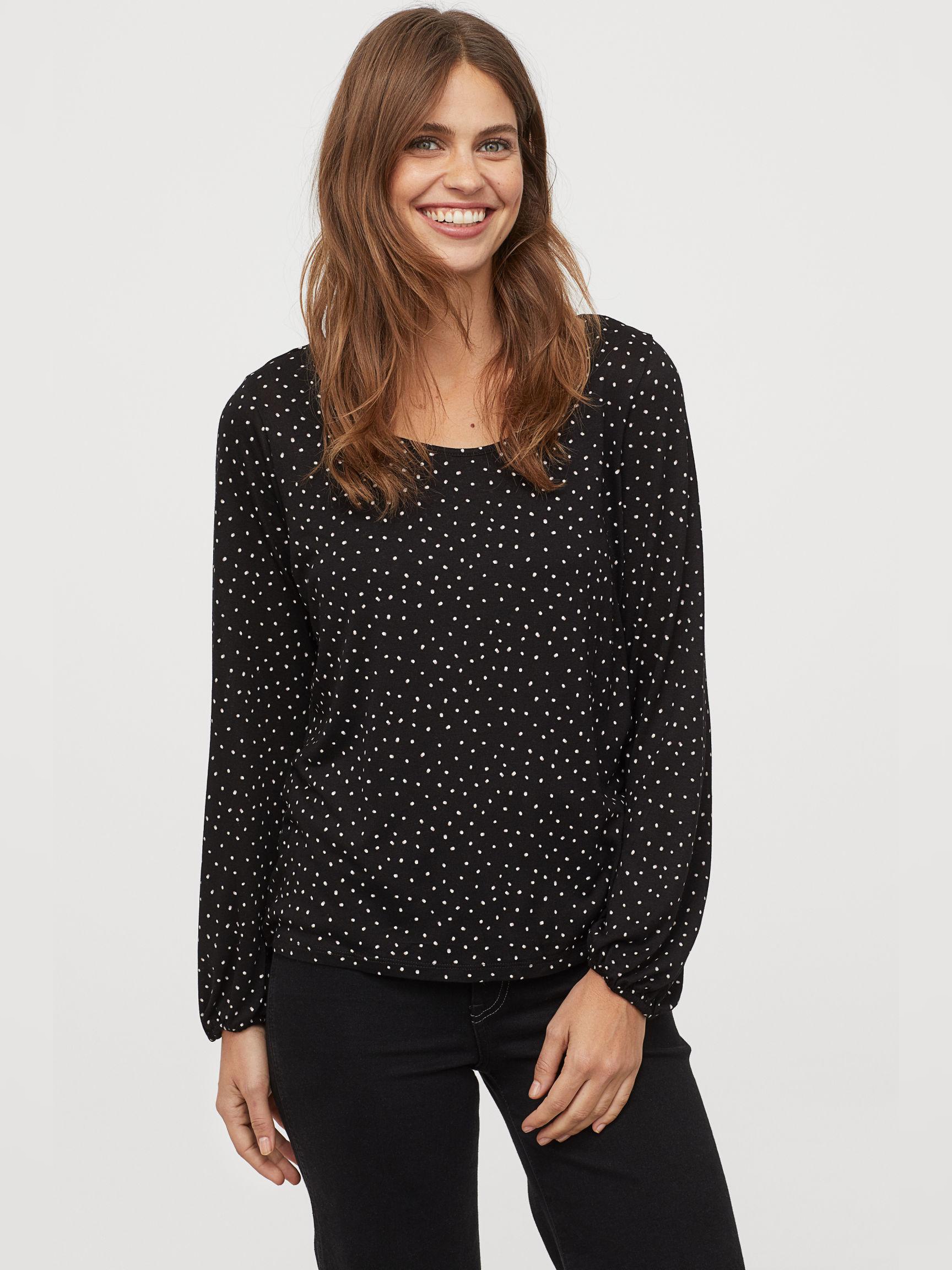 

Лонгслив H&M 6698649-ABPP L Черный