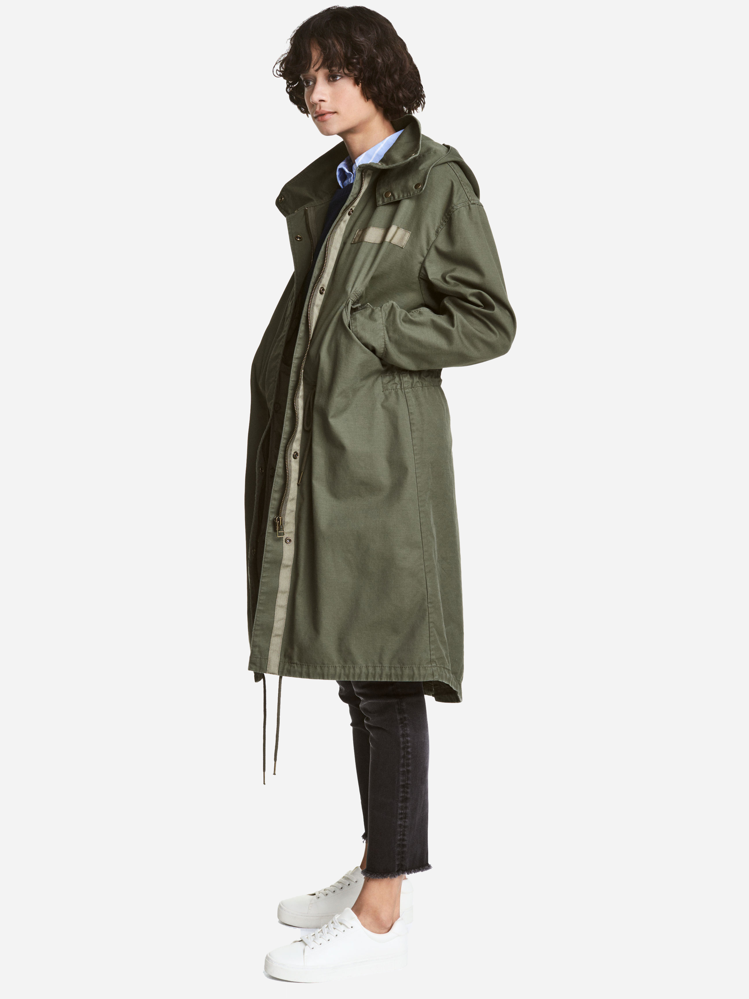 

Парка H&M 4592375-ACUW 36 Зеленая