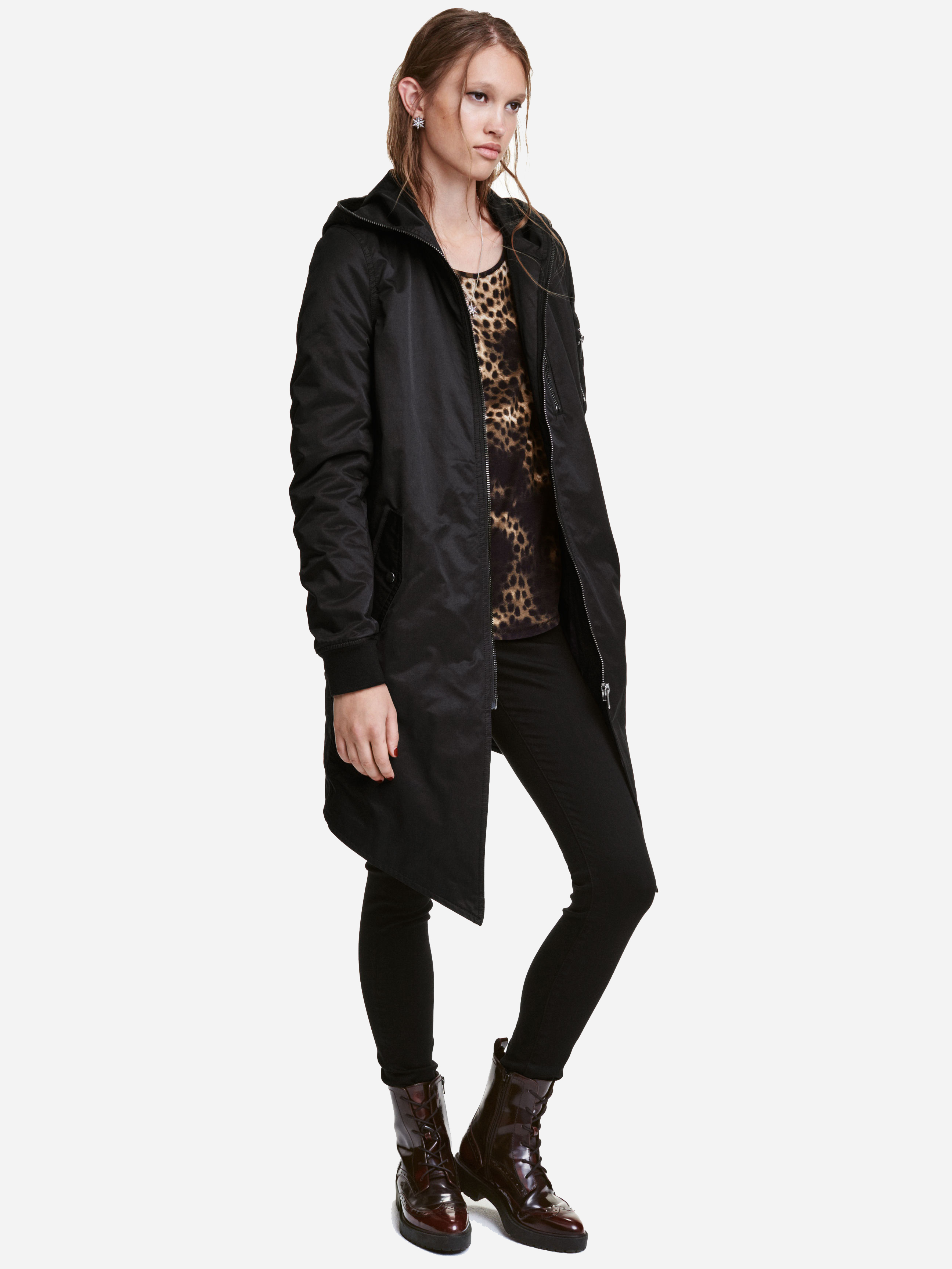 

Парка H&M 3260224-AAAD 34 Черная