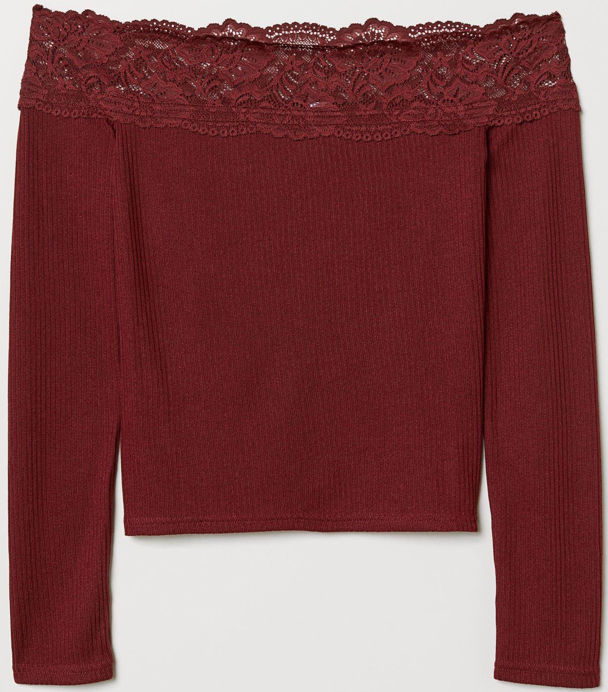 

Топ H&M 6698748-ACUK XS Бордовый