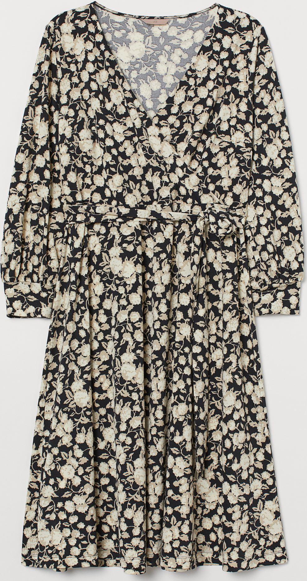 

Платье H&M 7905051-ABAD 4XL Черное с бежевым