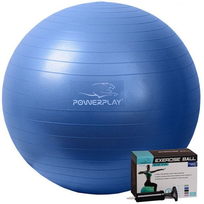 

Мяч для фитнеса PowerPlay 650 мм Blue, код: PP_4001_65_Blue
