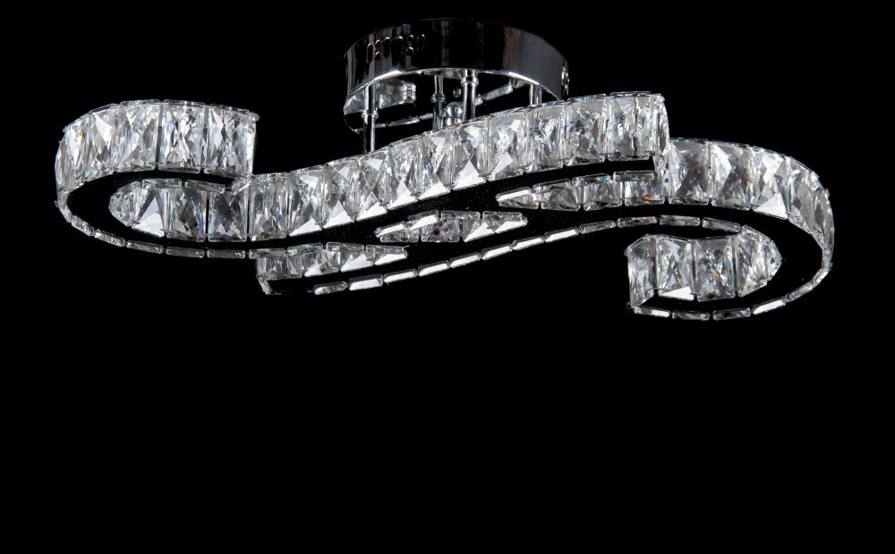 

Светодиодная хрустальная люстра L78308/12 (CR+SHANBIN) LED