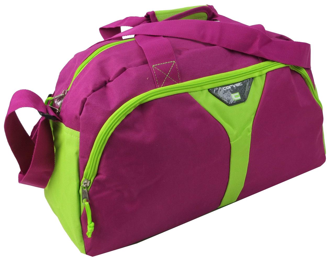 

Спортивная сумка 24L Corvet SB1028-04 малиновая с салатовым