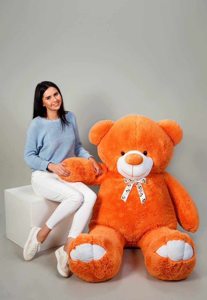 

Плюшевый мишка Teddy Boom Веня 200 см Мандариновый