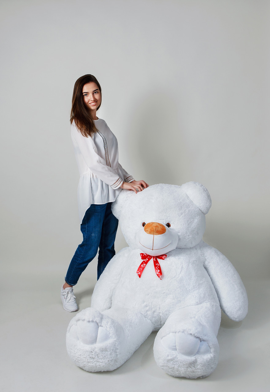 

Плюшевый мишка Teddy Boom Веня 200 см Белый