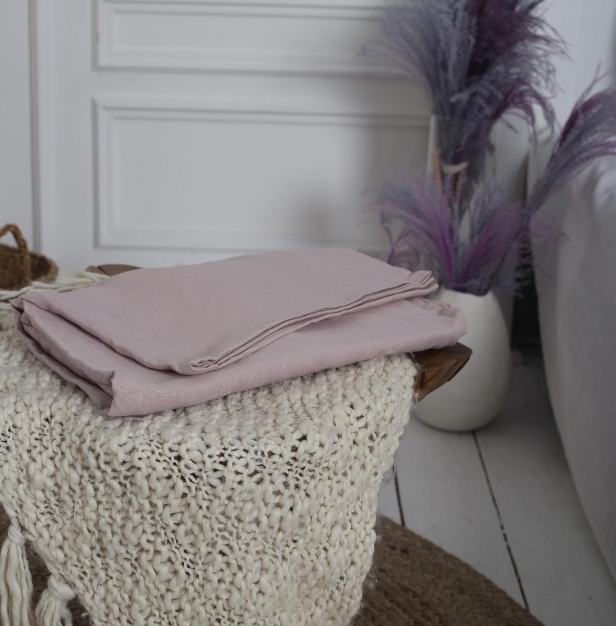 

Крафтове простирадло Luxury Linen сімейне 220см * 240см Dusty Rose