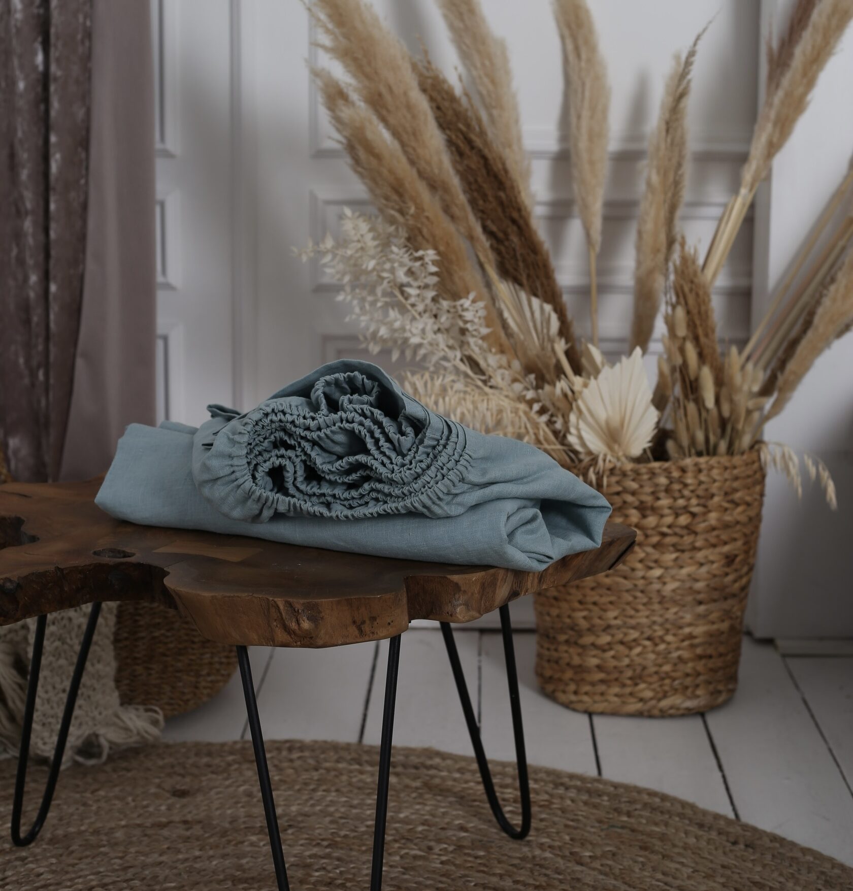 

Крафтове простирадло Luxury Linen сімейне 220см * 240см Carribean