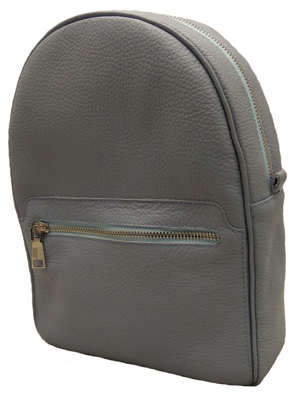 

Рюкзак шкіряний жіночий BigBag 771508 сіро-блакитний
