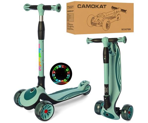 

Трехколесный самокат Scooter maxi JR3060-25 LGR складной, Светло-зеленый