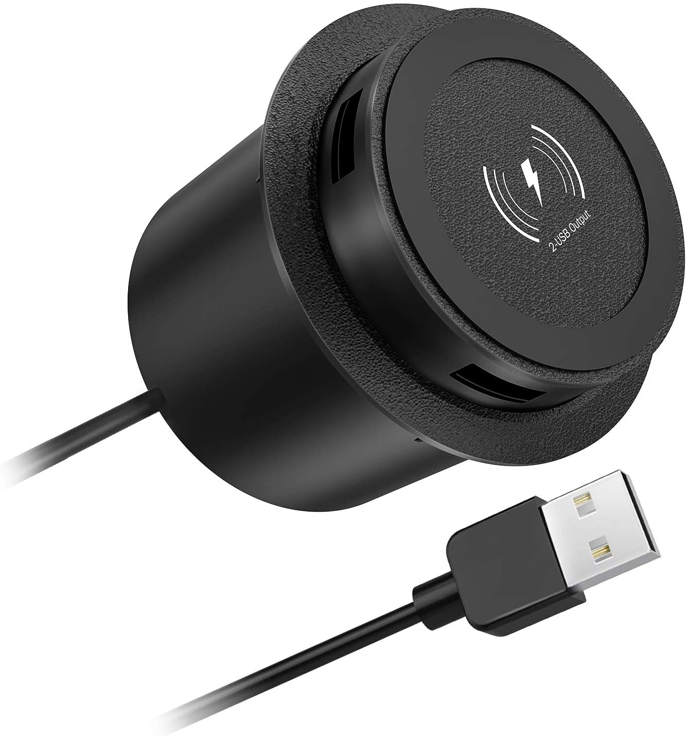 

Выдвижная Беспроводная QI Зарядка Blue Shark для Столешницы с 2 USB-разъемами, 30W (BST-QW)
