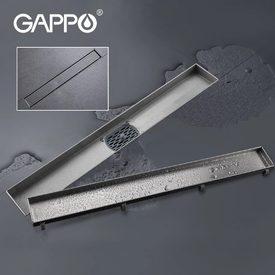 

Трап душевой GAPPO 86007-4 из нержавеющей стали 70*600мм