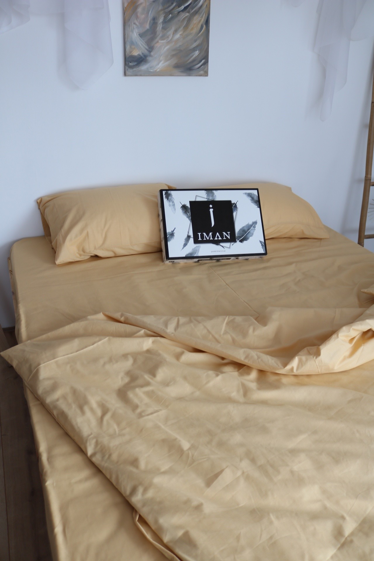 

Комплект постельного белья IMAH 100% Хлопок (простынь на резинке) King Size 2051
