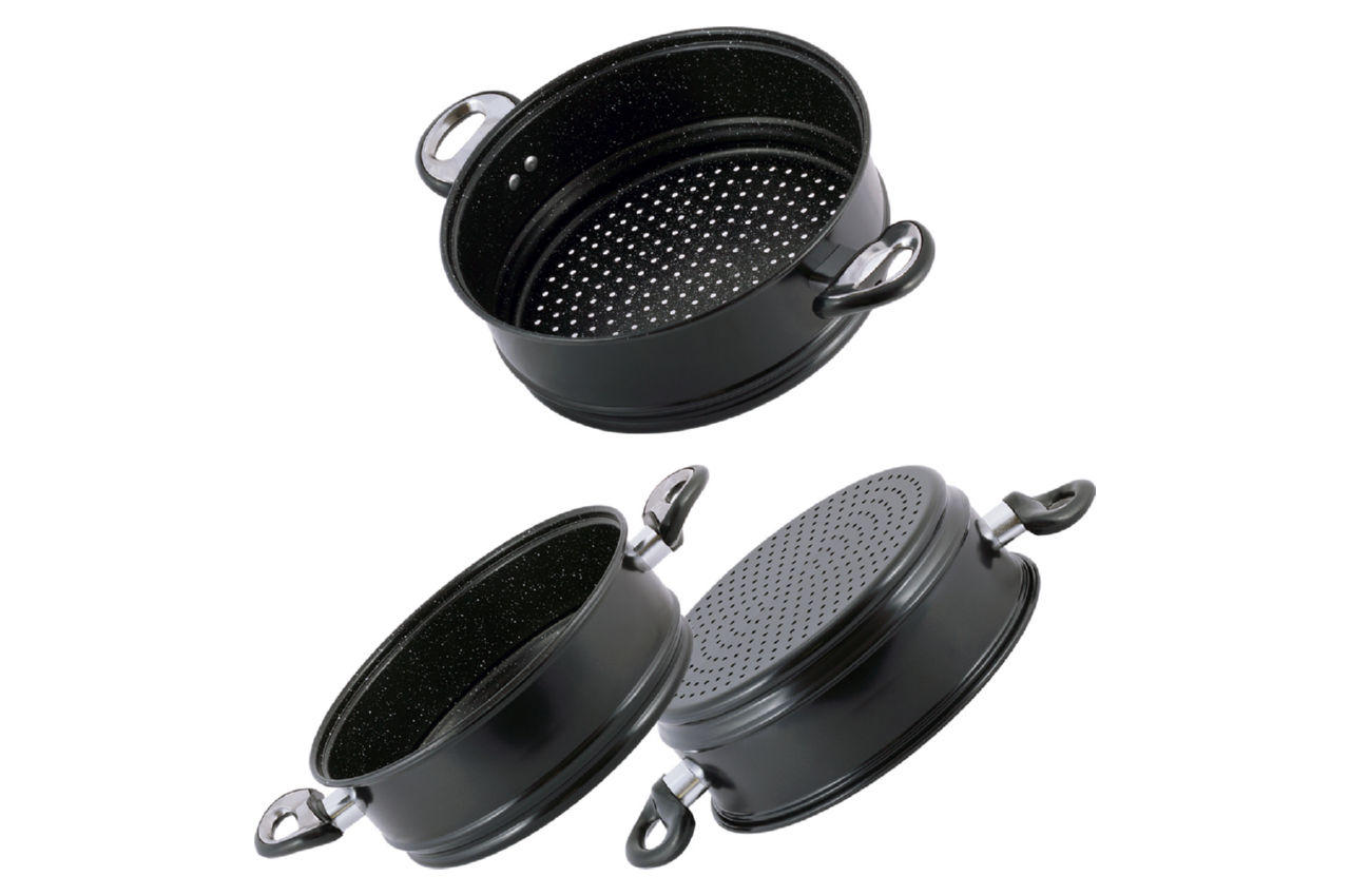 

Пароварка антипригарная Kamille - 260 мм x 10 л x 2 решетки (5832) TRG-54824