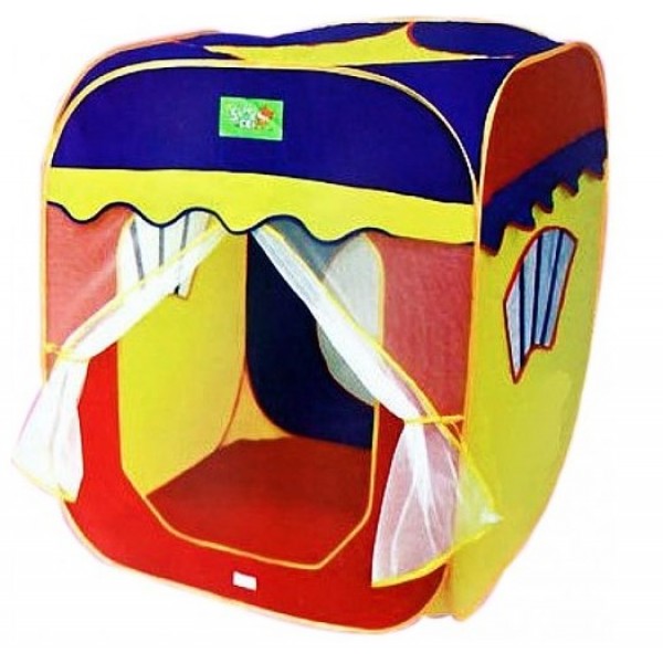 

Игровая палатка домик Куб Metr+, Переносная игровая зона для детей + сумка, 88х88х108 см