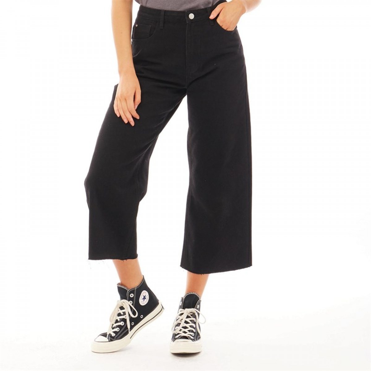 

Джинсы Brave Soul Melody Wide Leg Raw Hem Black Black, S (44)