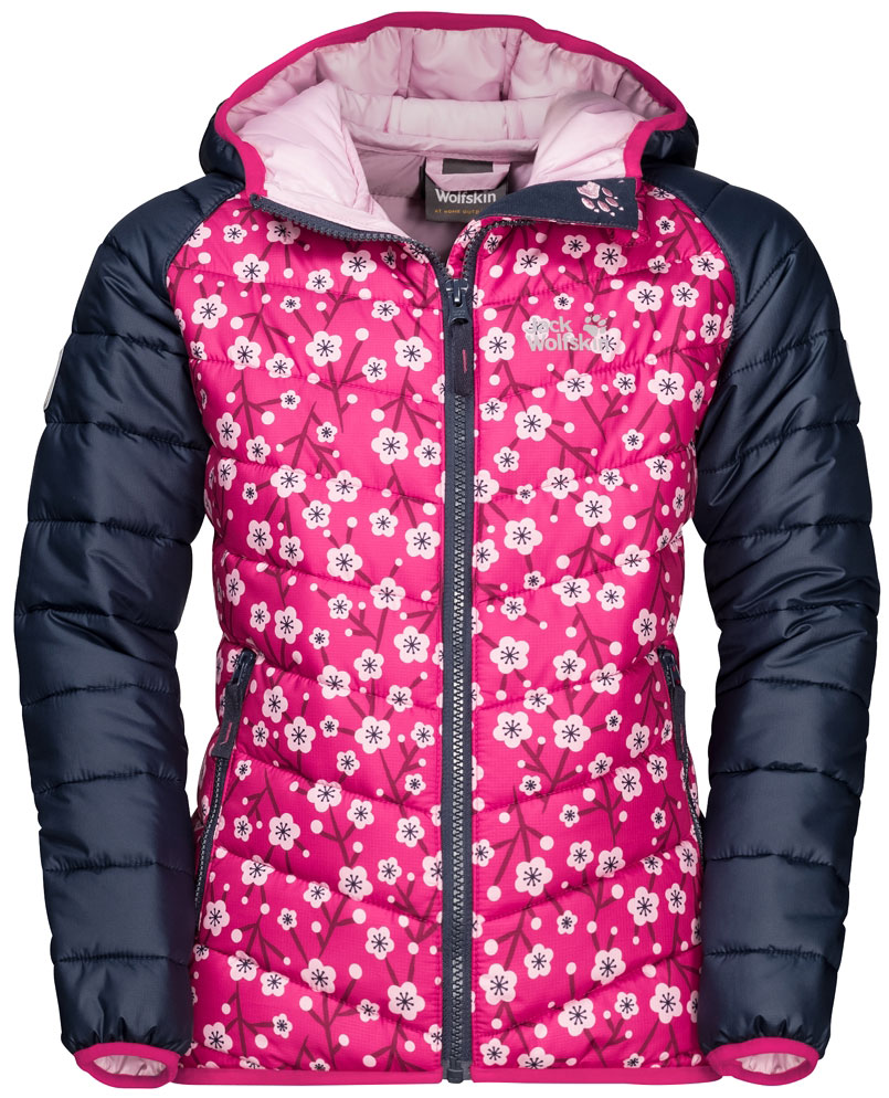 

Демисезонная куртка Jack Wolfskin Zenon Print Jacket Kids 1608141-7909 152 см Розовая