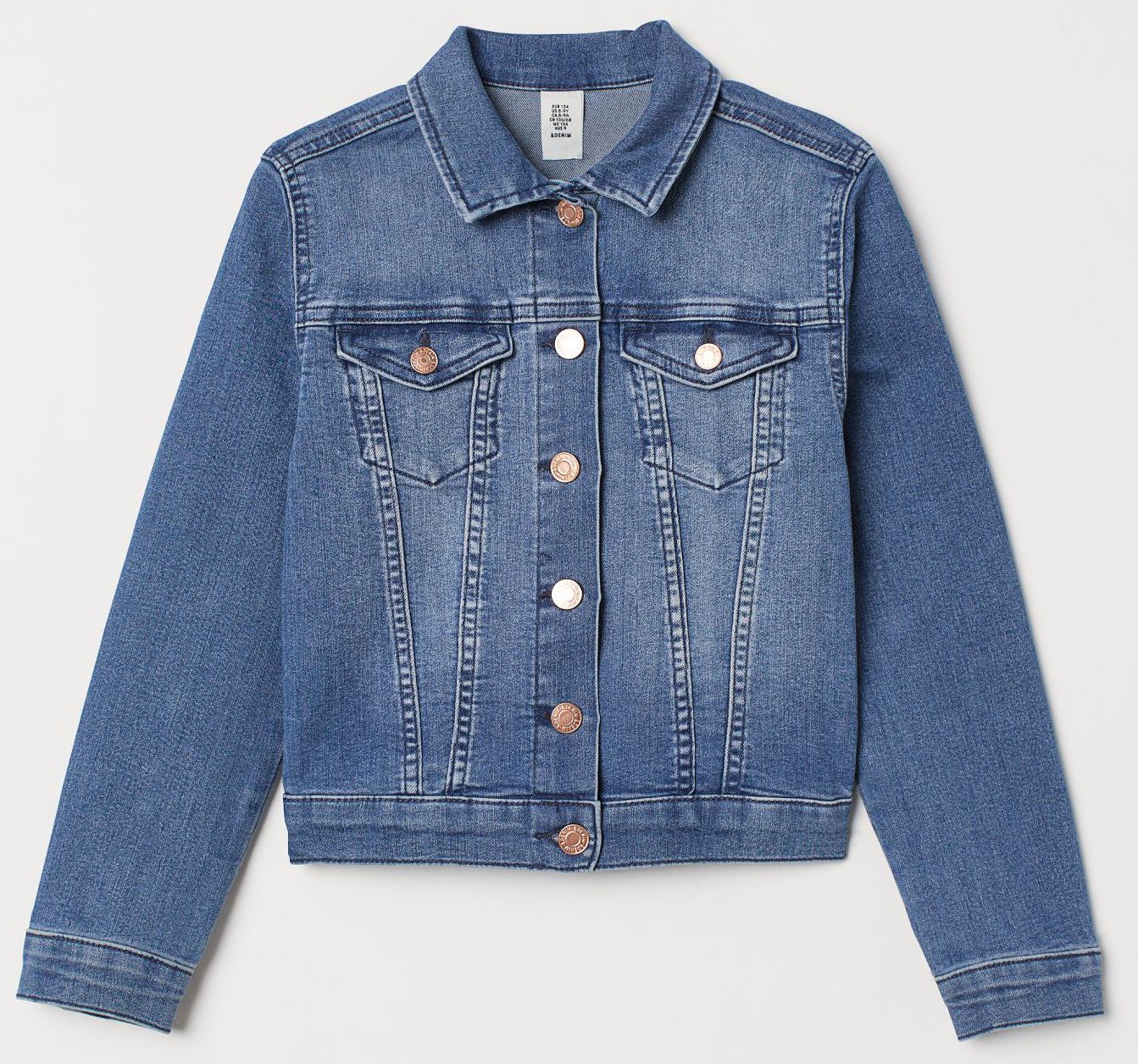 

Куртка джинсовая H&M 1902-5568729 158 см Синяя (hm04972640800)
