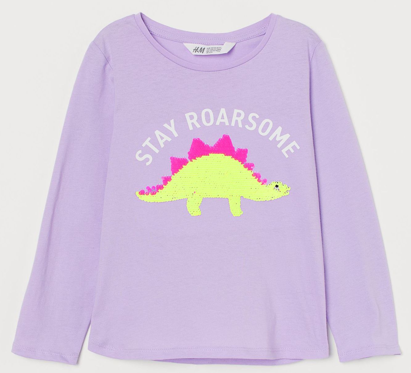 

Футболка с длинными рукавами H&M 2302-8705292 98 см Сиреневая
