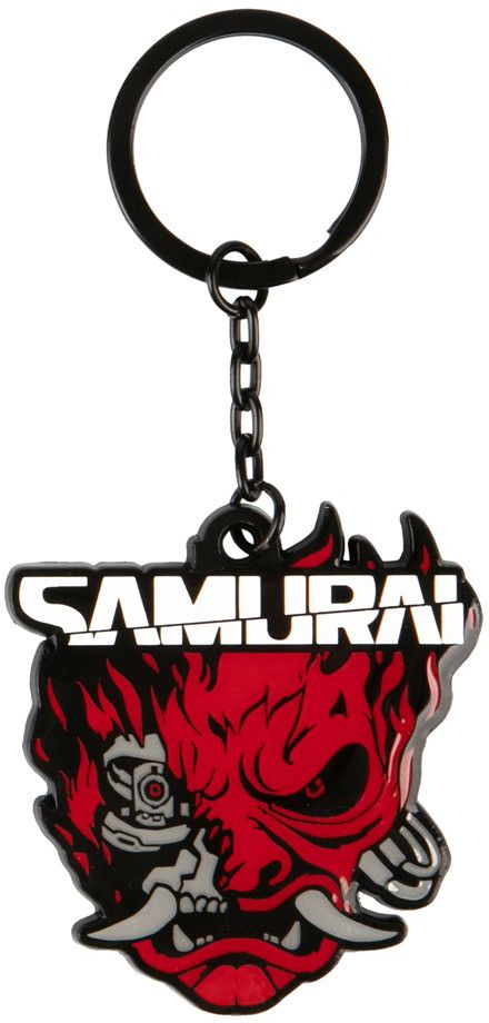 

Брелок JINX Cyberpunk 2077 - Samurai Logo Metal Keychain