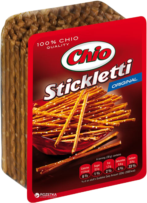 Акция на Упаковка соломки Chio Stickletti соленая 125 г х 30 шт (4000522261763) от Rozetka UA