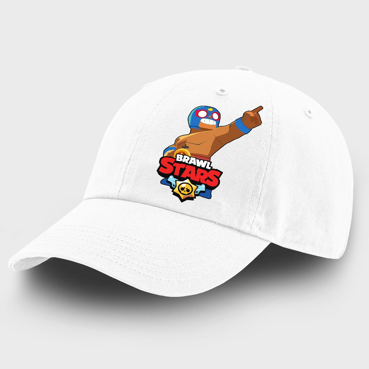 

Детская кепка Бравл Старс Эль Примо (Brawl Stars El Primo) (9273-1011) 100% Хлопок 53-56 см Белый