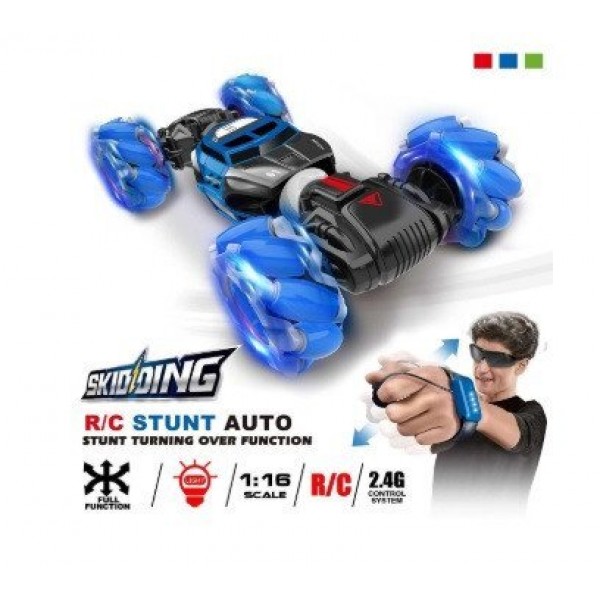 

Машинка SKIDDING HYPER 2 ОРИГИНАЛ управления жестами с подсветкой видео перевертыш 4х4 синяя