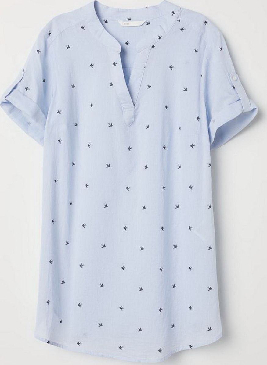 

Блузка H&M 0637457-8 XS Голубая