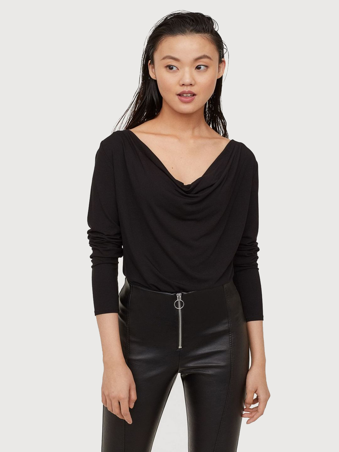 

Блузка H&M 0720804-9  Черная, Блузка H&M 0720804-9 S Черная
