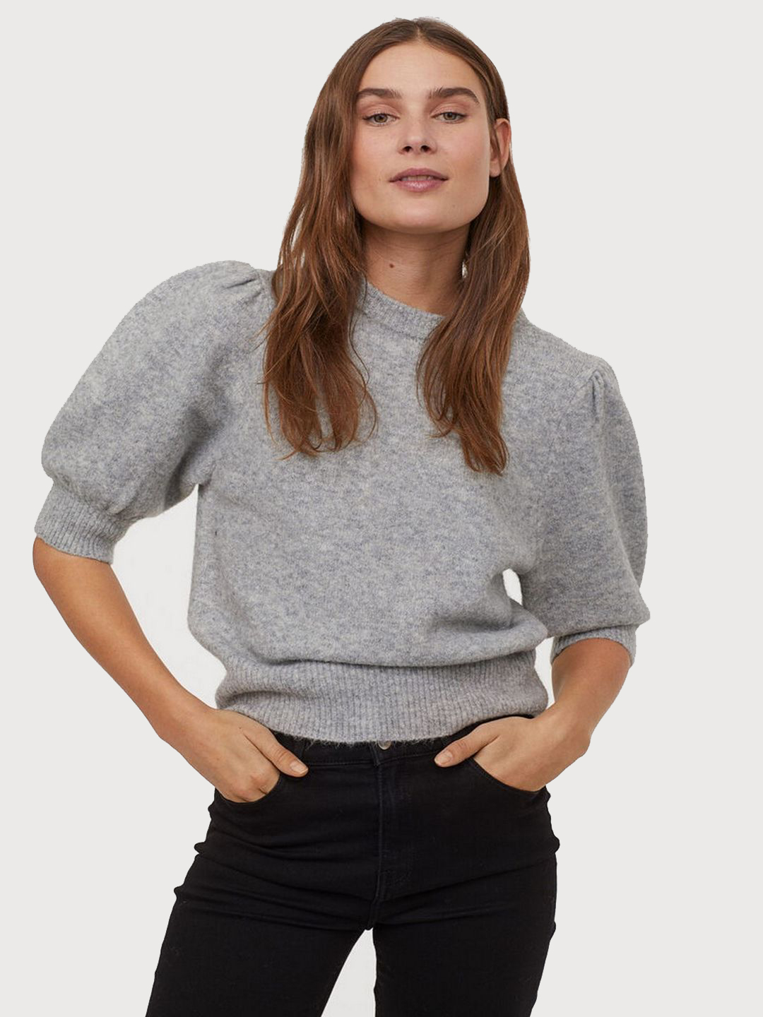 

Джемпер H&M 0819547-1 M Серый