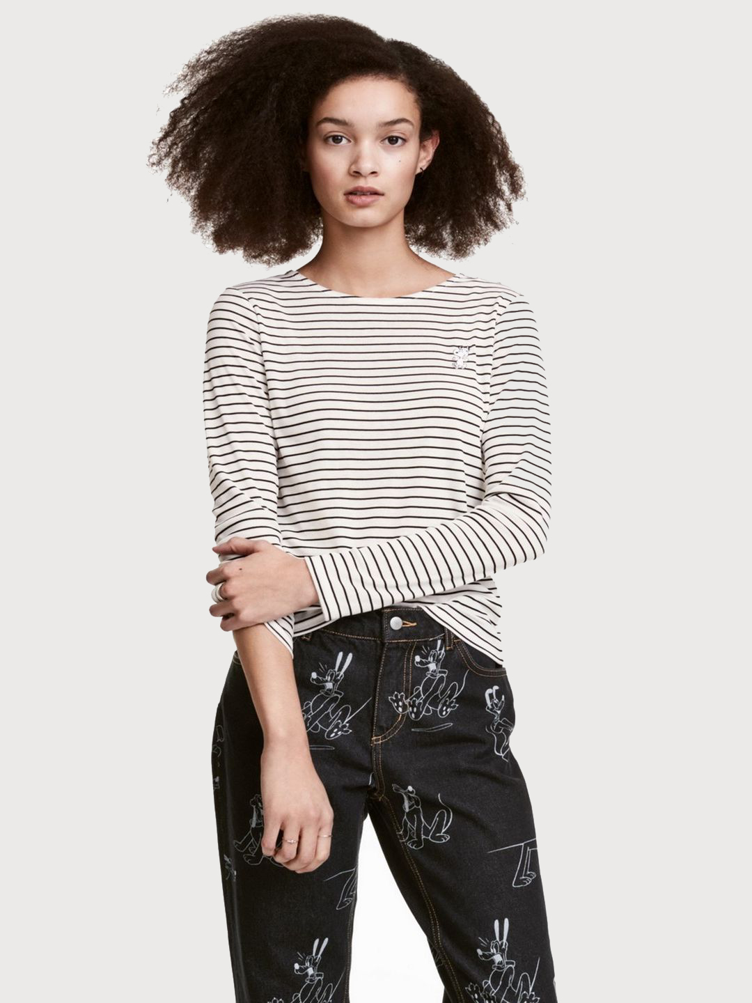 

Лонгслив H&M 0593314-7 M Белый