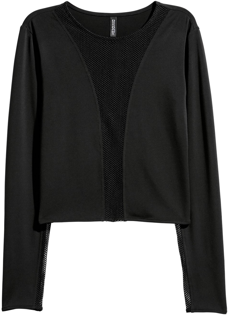 

Лонгслив H&M 0616237-7 S Черный