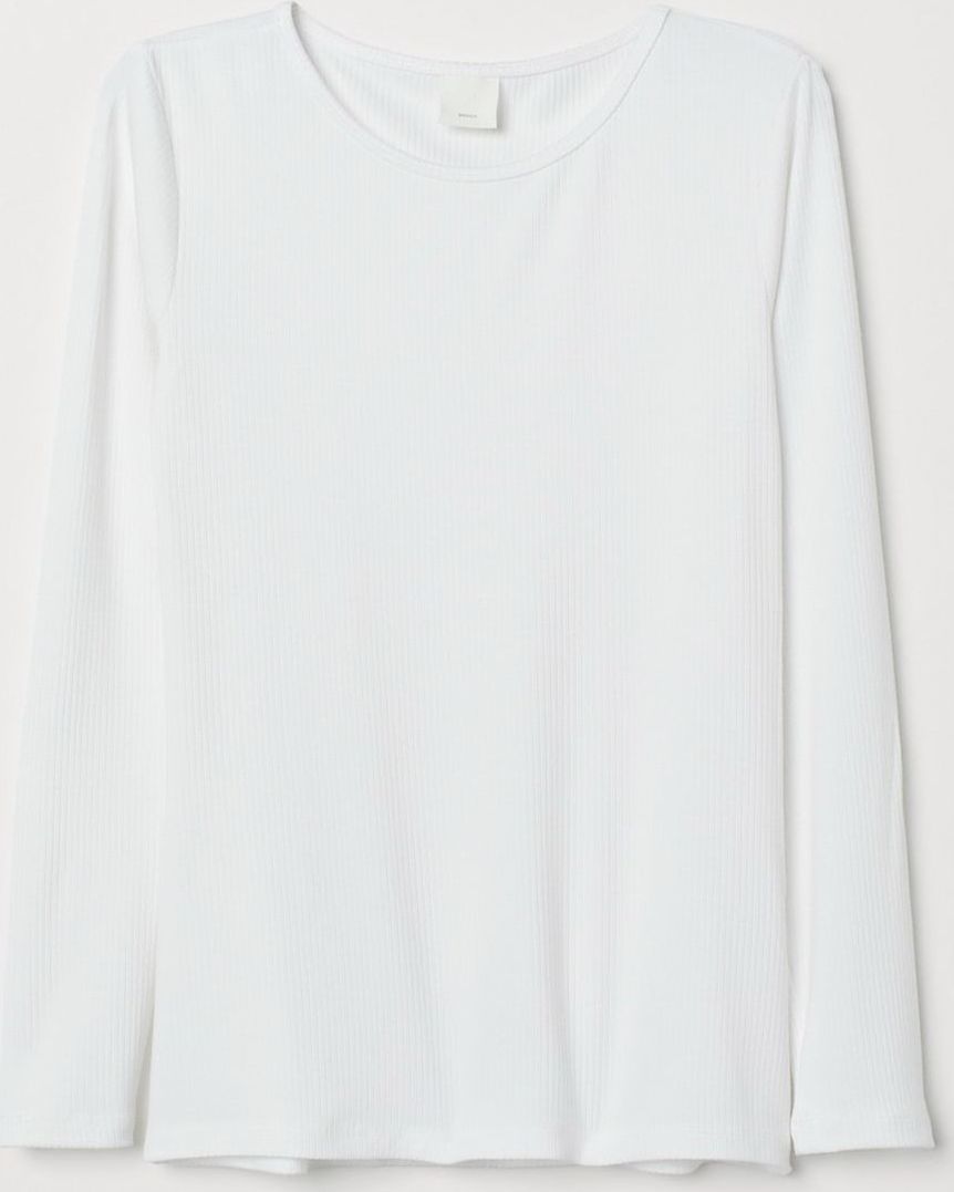 

Лонгслив H&M 0662593-8 XS Белый