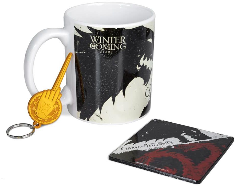 

Подарочный набор Pyramid International Game of Thrones: Stark & Targaryen Mug, Coaster and Keychain Set
