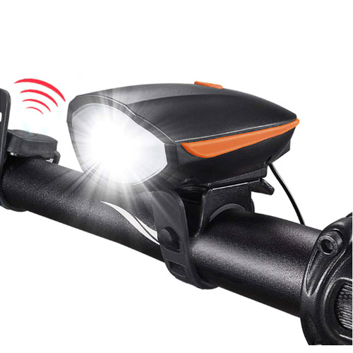

Фара передняя BauTech с сигналом выносная кнопка, micro USB красный (7588-orange)