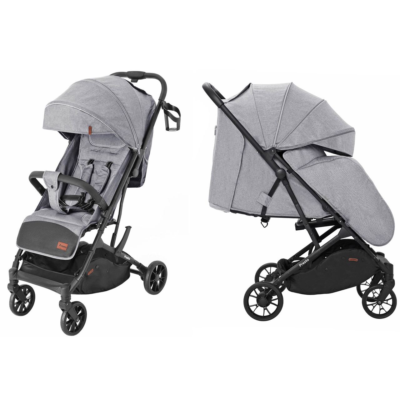 

Коляска прогулочная Baby Tilly Presto CRL-9002 Harbor Grey +дождевик М /1/ MOQ