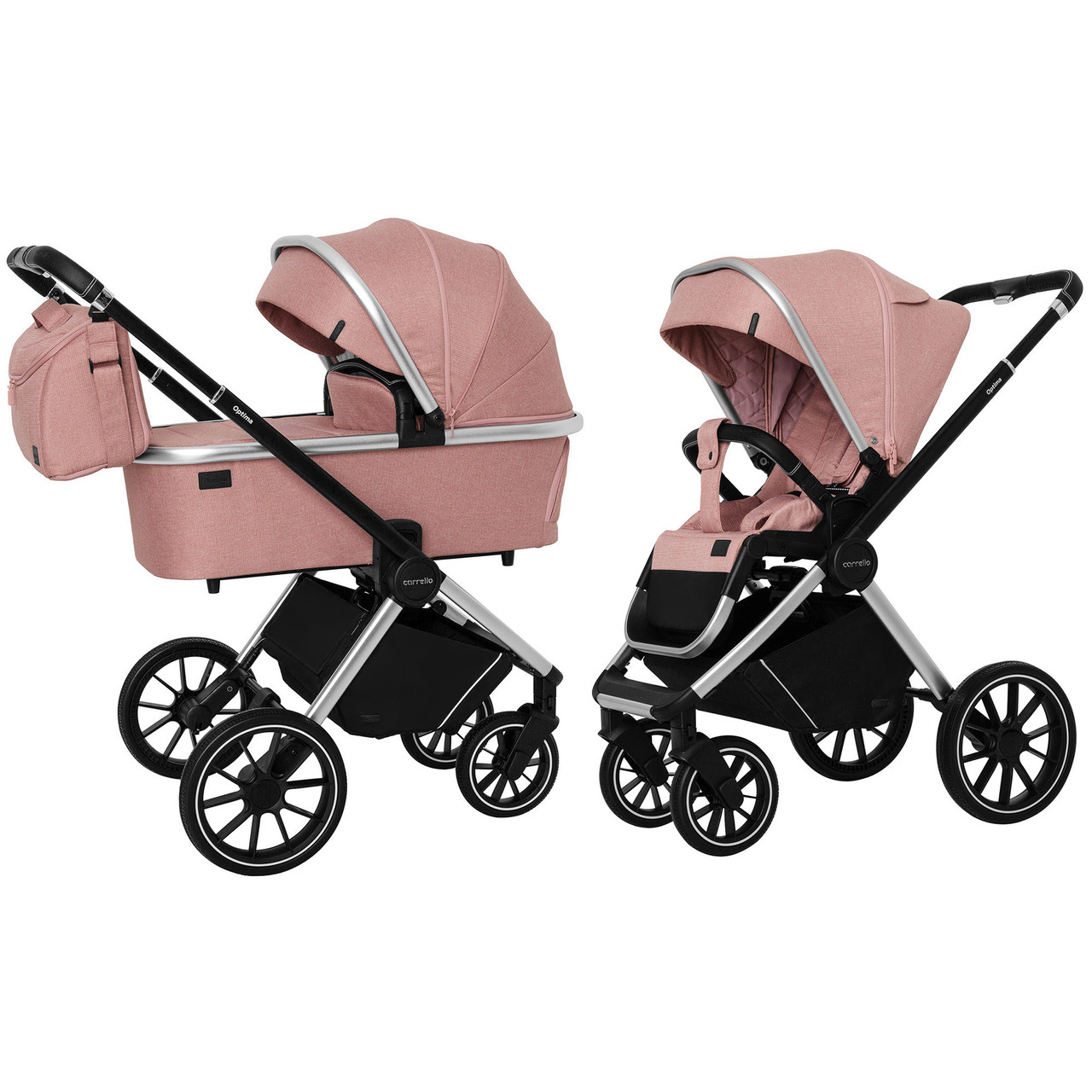 

Коляска прогулочная Baby Tilly Optima CRL-6503 (2in1) Hot Pink в льне /1/
