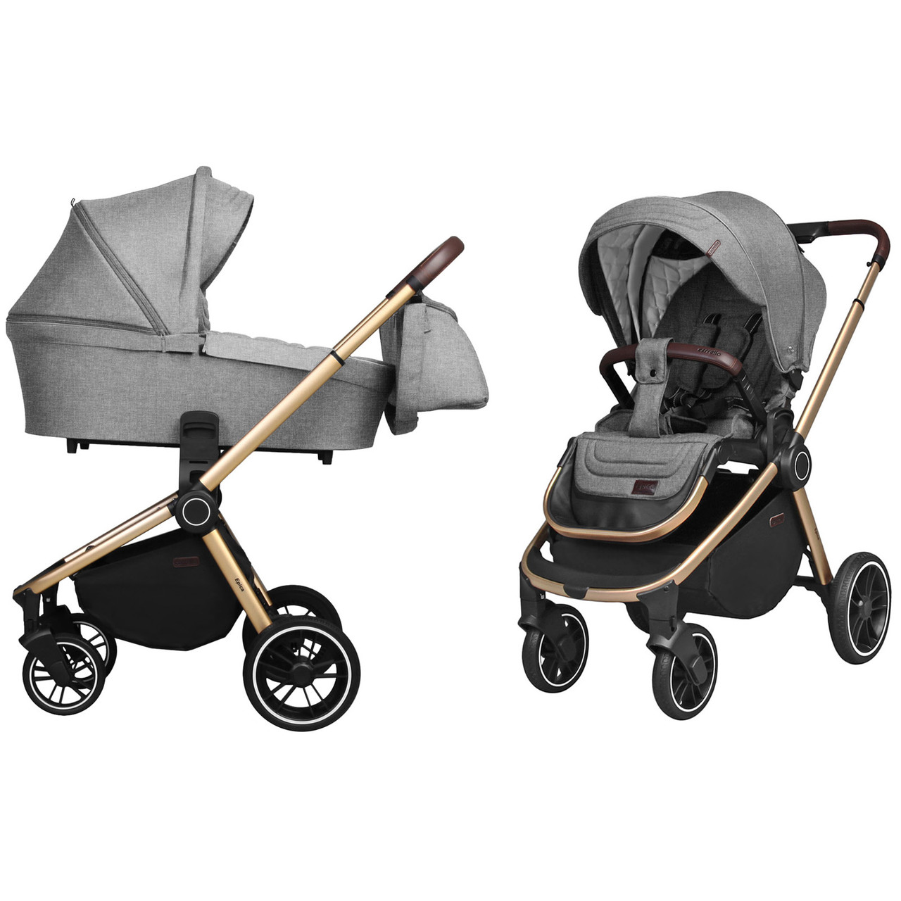 

Коляска универсальная Baby Tilly Epica CRL-8510 (2in1) Silver Grey +дождевик /1/