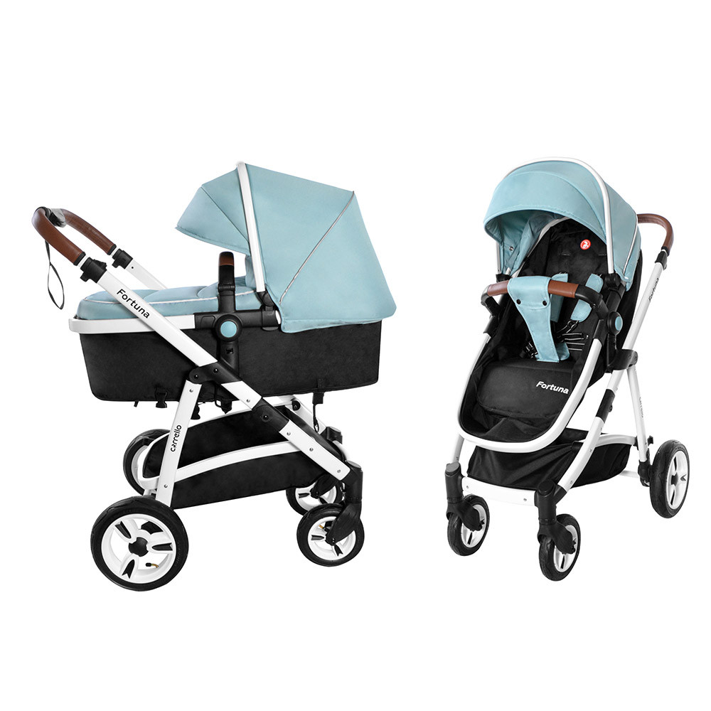 

Коляска универсальная Baby Tilly Fortuna CRL-9001/1 Hawaii Blue 2в1 c матрасом +дождевик /1/