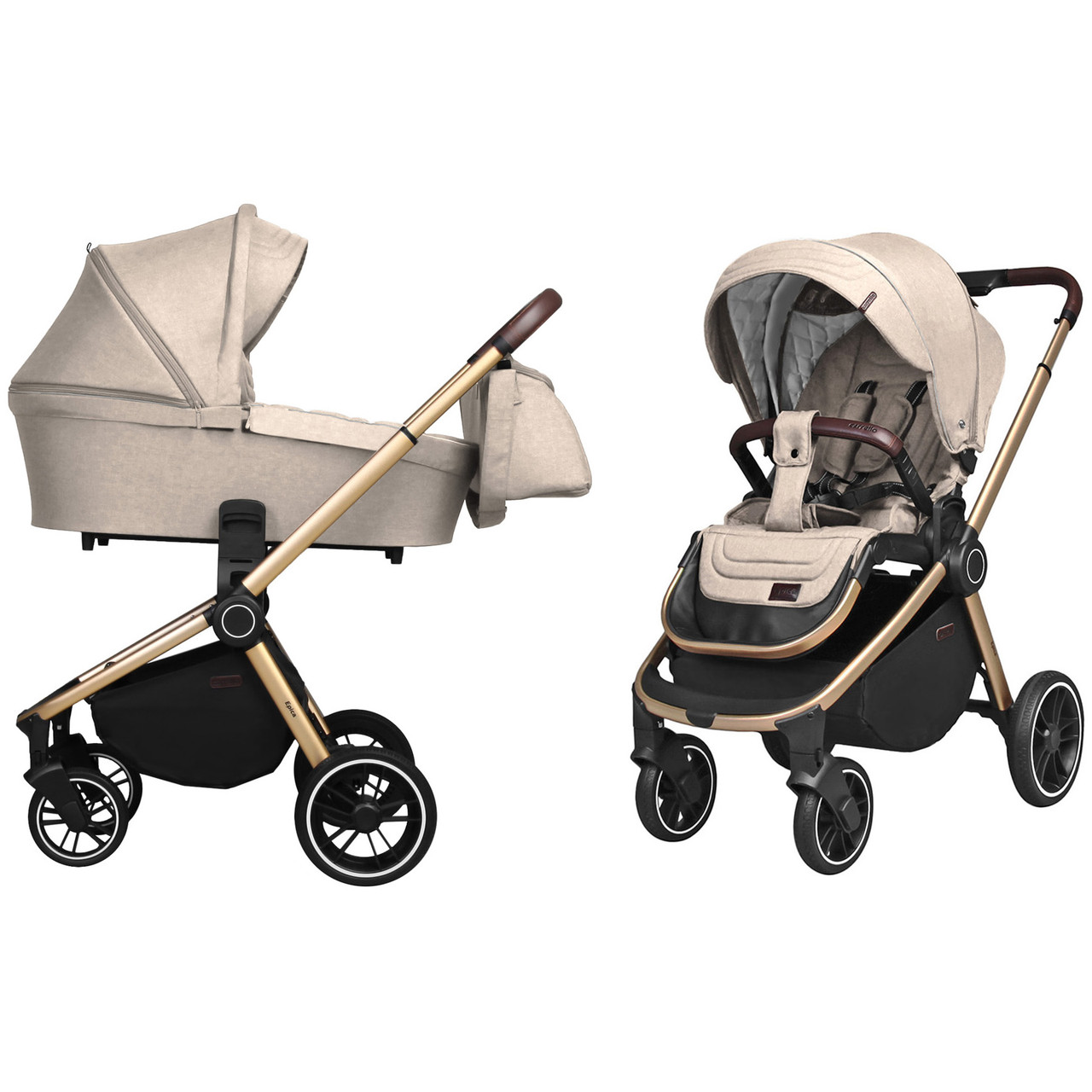 

Коляска универсальная Baby Tilly Epica CRL-8510 (2in1) Almond Beige +дождевик /1/