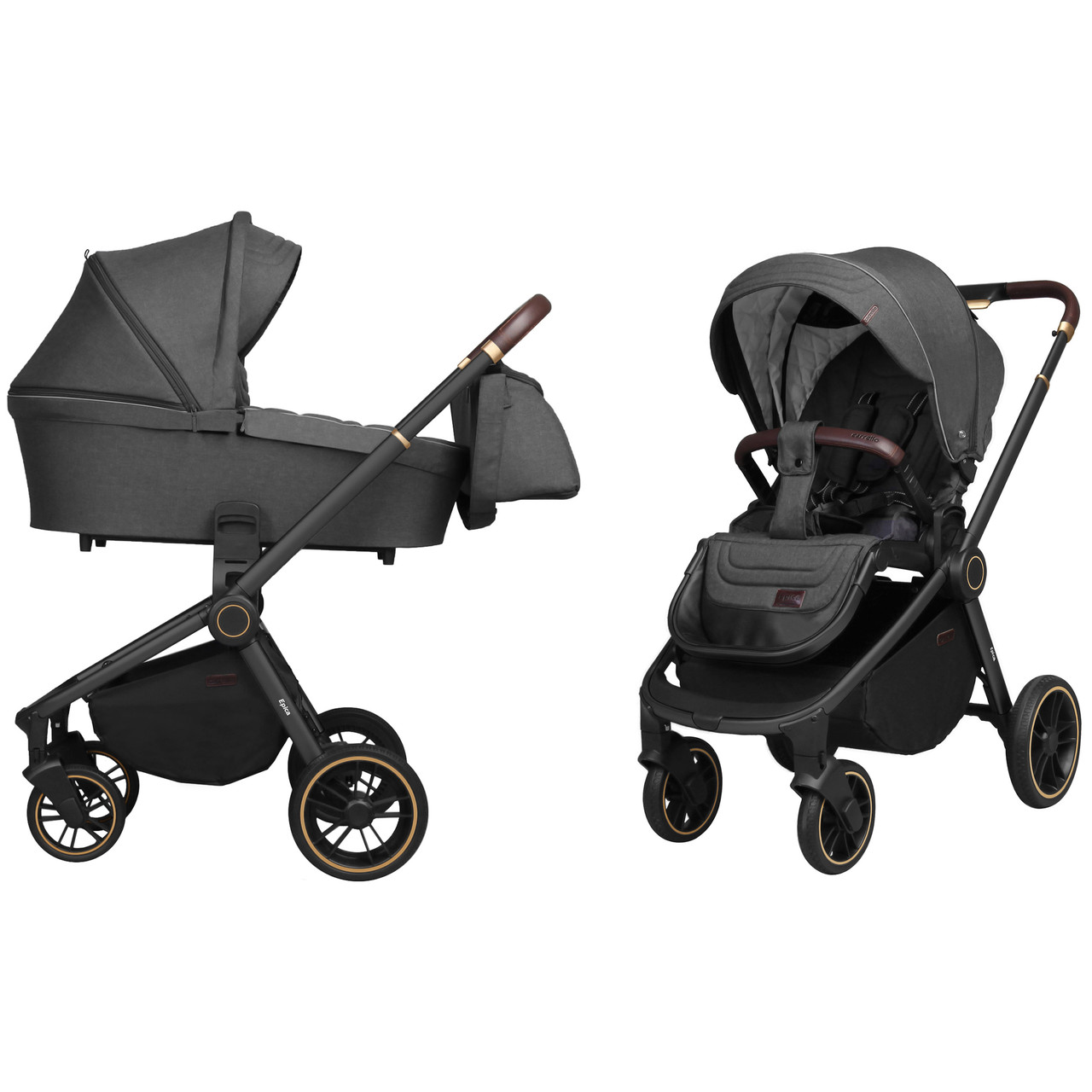 

Коляска универсальная Baby Tilly Epica CRL-8510/1 (2in1) Iron Grey +дождевик /1/