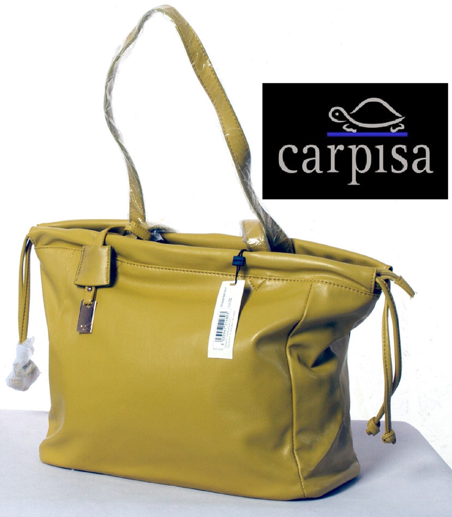 

Элегантная женская сумка Carpisa 090223 33Х28Х17 cm желто-горчичная