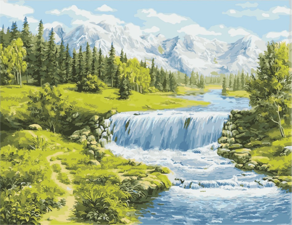 

Картина по номерам Лето в горах, 50х65 ArtStory (AS0957) (0097-500)