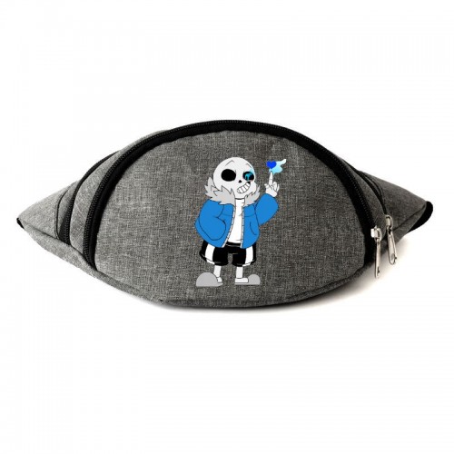 

Сумка Бананка Андертейл Undertale на пояс Cappuccino 004 grey серый