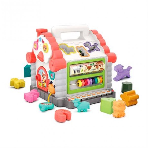 

Игрушка Hola Toys Развивающий теремок Веселый домик 739 сортер, мелодии, звуки, подсветка, в коробке (08595)