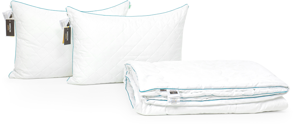 

Набор антиаллергенный MirSon 3M Thinsulatе Лето Eco Hand Made №2942 одеяло 220х240 + 2 подушки 50x70 упругие