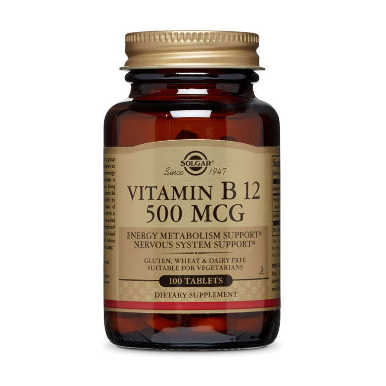 

Витамин Б 12 Solgar Vitamin B 12 500 mcg (100 tabs)