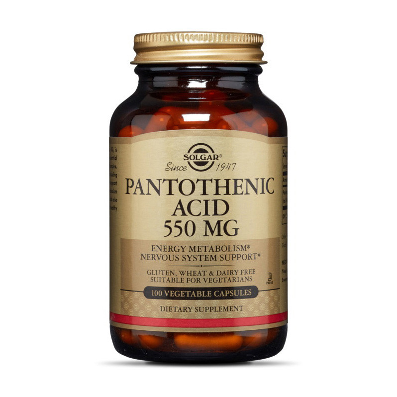 

Пантотеновая кислота Solgar Pantothenic Acid 550 mg (100 veg caps)