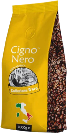 Акція на Кофе в зернах Cigno Nero Collezione D'oro 1 кг (4820154091237) від Rozetka UA